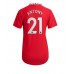Cheap Manchester United Antony #21 Home Football Shirt Women 2022-23 Short Sleeve